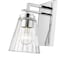 Z-Lite Lyna Wall Sconce, 1-Light, 5 In.W x 6.5 In.L x 9 In.H, Chrome /Clear 823-1S-CH - alternate 8